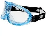 3M Fahrenheit FHEIT Vollsichtbrille mit Antikratz-Schutz Blau, Schwarz EN 166 DIN 166