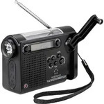 Renkforce RF-CR-200 Kofferradio UKW, MW, KW Notfallradio wiederaufladbar, Solarpanel,