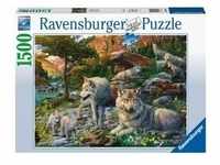 Ravensburger Puzzle 16598 - Wolfsrudel im Frühlingserwachen - 1500 Teile Puzzle für