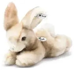 Steiff 079986 - Schnucki Hase, liegend, beige, Pl&uuml;sch, 24 cm