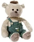 Heunec 335073 - B&auml;r, Latzhosen Gang, Stofftier, Pl&uuml;schtier, 35cm