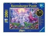 Ravensburger 12903 - Star Line, Magische Einhornnacht, Leuchtet im Dunkeln, Puzzle im