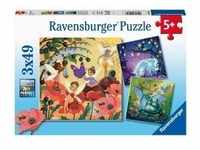 Ravensburger Kinderpuzzle - 05181 Einhorn, Drache und Fee - Puzzle für Kinder...