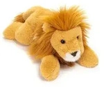 Teddy Hermann 90477 - L&ouml;we liegend, Stofftier, Kuscheltier, 33 cm