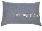 Fussenegger Kissenh&uuml;lle "Lieblingsplatz" grau 40/60cm