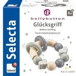 Selecta 64002 - bellybutton, Gl&uuml;cksgriff, Wolken-Greifling, Holz, grau, 7,5 cm