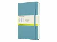 Moleskine Notizbuch Large/A5, Blanko, Hard Cover, Riff Blau