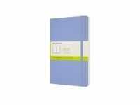 Moleskine Notizbuch Large/A5, Blanko, Weicher Einband, Hortensien Blau