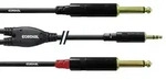Cordial CFY1,5WPP Audio Adapterkabel [1x Klinkenstecker 3.5 mm - 2x Klinkenstecker