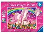 Puzzle Pferdetraum 100 Teile XXL Glitter
