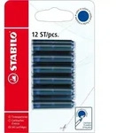 STABILO Patronen zum Nachf&uuml;llen - Tintenpatrone - Schreibfarbe blau (l&ouml;schbar) -