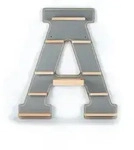 Wandregal "Buchstabe A" f&uuml;r Toniebox