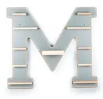 Wandregal "Buchstabe M" f&uuml;r Toniebox