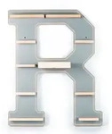 Wandregal "Buchstabe R" f&uuml;r Toniebox