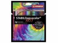 Aquarell-Buntstift - STABILO aquacolor - ARTY - 24er Pack - mit 24 verschiedenen