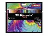 Aquarell-Buntstift - STABILO aquacolor - ARTY - 36er Pack - mit 36 verschiedenen