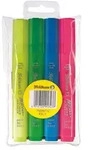 Pelikan Textmarker 438 Neon, 4 Farben in Gelb, Gr&uuml;n, Pink, Blau im Etui