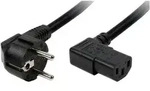LogiLink Strom Anschlusskabel [1x Schutzkontakt-Winkelstecker - 1x