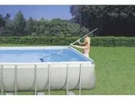 Intex 28002 Pool-Reinigungsset mit Alu-Teleskopstange, 239cm