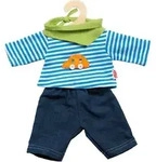 Puppen-Jeans mit Streifenshirt, Gr. 35-45 cm