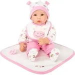 Small foot 11237 - Puppe Hanna mit wei&szlig;/rosa Zubeh&ouml;r, Weichk&ouml;rper-Puppe, 40cm