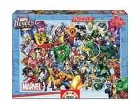 Carletto 9215193 - Educa, Marvel Heroes Superhelden, Comic-Puzzle, 1000 Teile