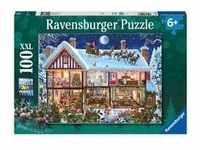 Ravensburger Kinderpuzzle - 12996 Weihnachten zu Hause - Weihnachtspuzzle für...