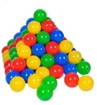 Knorrtoys 56789 - Ballset 100 bunte Plastikb&auml;lle f&uuml;r B&auml;llebad, 6 cm Durchmesser,