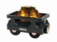 BRIO World 33896 - Goldwaggon mit Licht Zubehörteil Holzeisenbahn