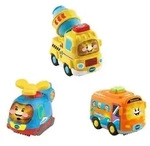 Tut Tut Baby Flitzer - 3er-Set (Reisebus, Helikopter, Betonmischer)