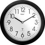 Mebus 52450 Funk Wanduhr 26cm x 26cm x 26cm x 4.5mm Schwarz