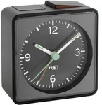 TFA Dostmann 60.1013.01 Quarz Wecker Schwarz Alarmzeiten 1 Fluoreszierend Zeiger