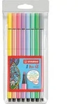 STABILO Premium-Filzstift - Pen 68 - 8er Pack - Pastellfarben