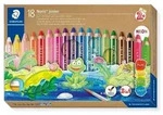 STAEDTLER Noris junior 140 Kindermalstift 3 in 1, Kartonetui mit 18 Malstiften in