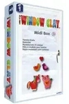 Window Clay Midi - 6 bunte Stangen a 45 g mit Zubeh&ouml;r