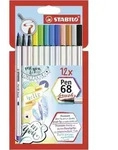 STABILO Premium-Filzstift mit Pinselspitze f&uuml;r variable Strichst&auml;rken - Pen 68