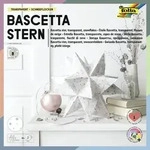 Folia Bascetta-Stern TRANSPARENT, 115g/m2, 20x20cm, 32 Blatt, Schneeflocken