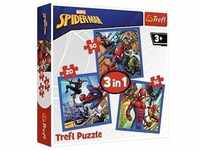 Marvel Spiderman, 3 in 1 Puzzle (Kinderpuzzle)
