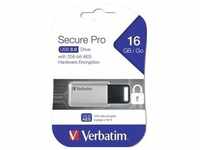 Verbatim 16GB USB Stick3.0 Secure Data Pro