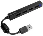 SPEEDLINK SNAPPY SLIM USB Hub, 4-Port, USB 2.0, Passive, black