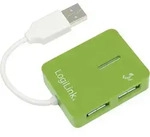 LogiLink UA0138 USB-Hub 4 Port USB-A USB 2.0 480MBit/s Gr&uuml;n UA0138