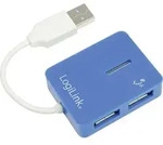 LogiLink UA0136 USB-Hub 4 Port USB-A USB 2.0 480MBit/s Blau UA0136