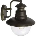 Brilliant Artu 96128/86 Au&szlig;enwandleuchte Energiesparlampe, LED E27 53W Schwarz, Gold