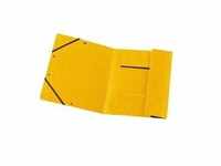 Herlitz Einschlagmappe mit Gummizug A4 Colorspan gelb