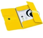 Herlitz Gummizugmappe PP A4 POSTMAPPE transparent gelb