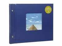 Goldbuch Bella Vista blau 30x25 Schraubalbum 40 schwarze Seiten