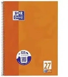 OXFORD Collegeblock A4+ 80 Blatt, liniert mit Rand links und rechts, 90 g/m2, 4fach