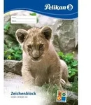 Pelikan Zeichenblock A3 Tiermotiv mit 20 Blatt