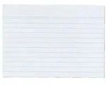 Herlitz Karteikarte A6 liniert wei&szlig; 100er Packung