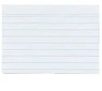 Herlitz Karteikarte A7 liniert wei&szlig; 100er Packung